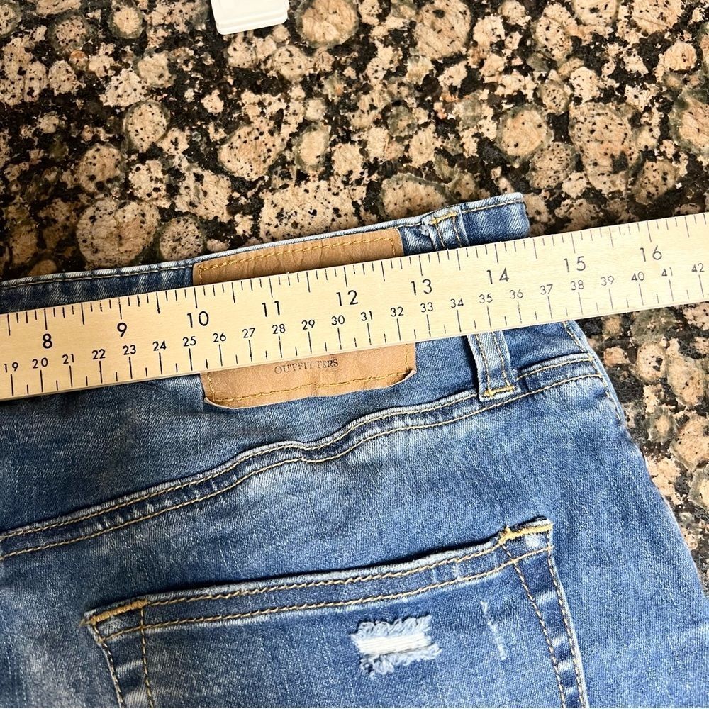American Eagle Slim Denim Blue Jeans Extreme Flex Distressed Size 29x32 - Picture 4 of 8